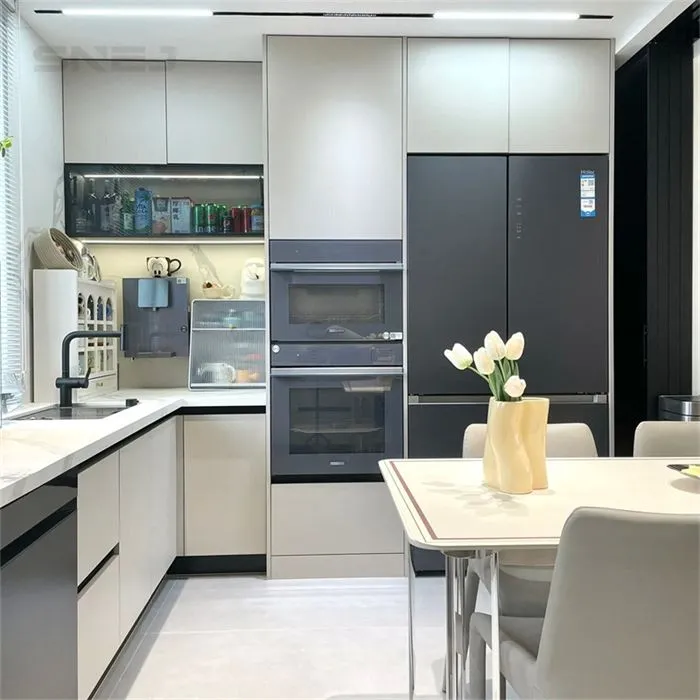 Custom L-Shaped Office Cabinetry